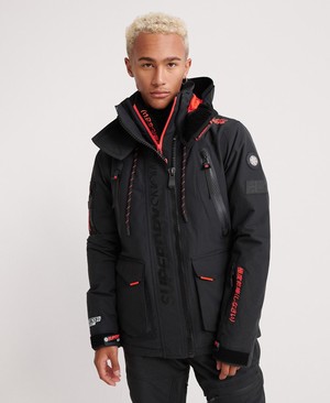 Superdry Ultimate Snow Rescue Férfi Kabát Fekete | ZFLWS3675